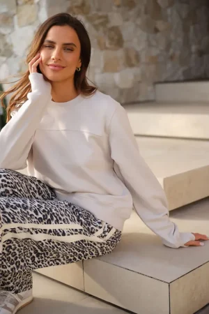 Tops|Long Sleeve Tops^Ceres Life Alba Seamed Fleece Top