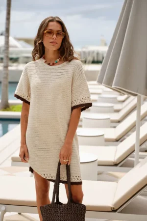 Knitwear^Ceres Life Bea Knit Mini Dress Ecru