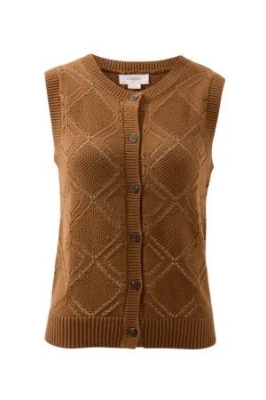 Tops|Short Sleeve Tops^Ceres Life Dahlia Diamond Knit Vest