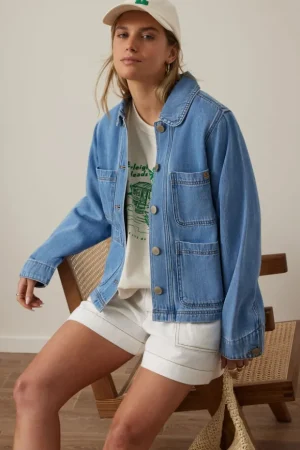 Denim|Jackets^Ceres Life Hannah Denim Jacket Vintage Blue