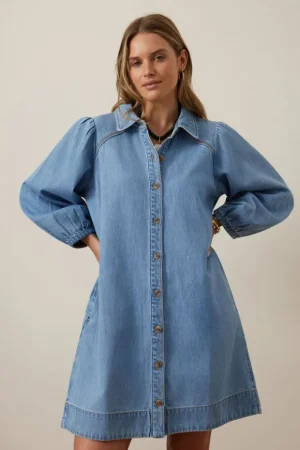 Denim|Dresses^Ceres Life Lenny Mini Dress Vintage Blue