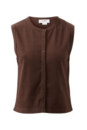 Tanks|Tops^Ceres Life Lyla Button Through Rib Tank