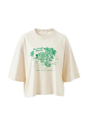 Tees|Tops^Ceres Life Macy Print Tee Buff/burleigh Heads