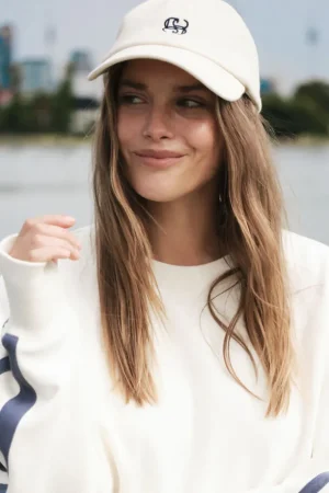 Accessories^Ceres Life Pip Everyday Cap Ecru/navy Stitch
