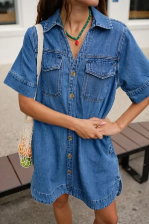 Denim|Dresses^Ceres Life Sammy Relaxed Shirt Dress