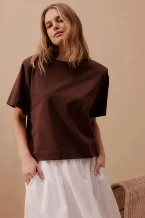 Tees|Tops^Ceres Life Sofia Boxy Shoulder Tee