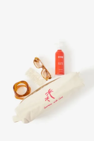 Accessories^Ceres Life Summer Travel Bag Natural/red Print