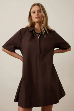 Dresses^Ceres Life Tilly Mini Swing Dress Chocolate