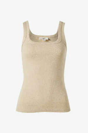 Short Sleeve Tops|Tops^Ceres Life Zaeli Contour Rib Square Neck Tank